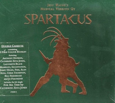 Jeff Wayne's Musical Version of Spartacus Rock Classical 2 Cassettes VGC LOOK!!