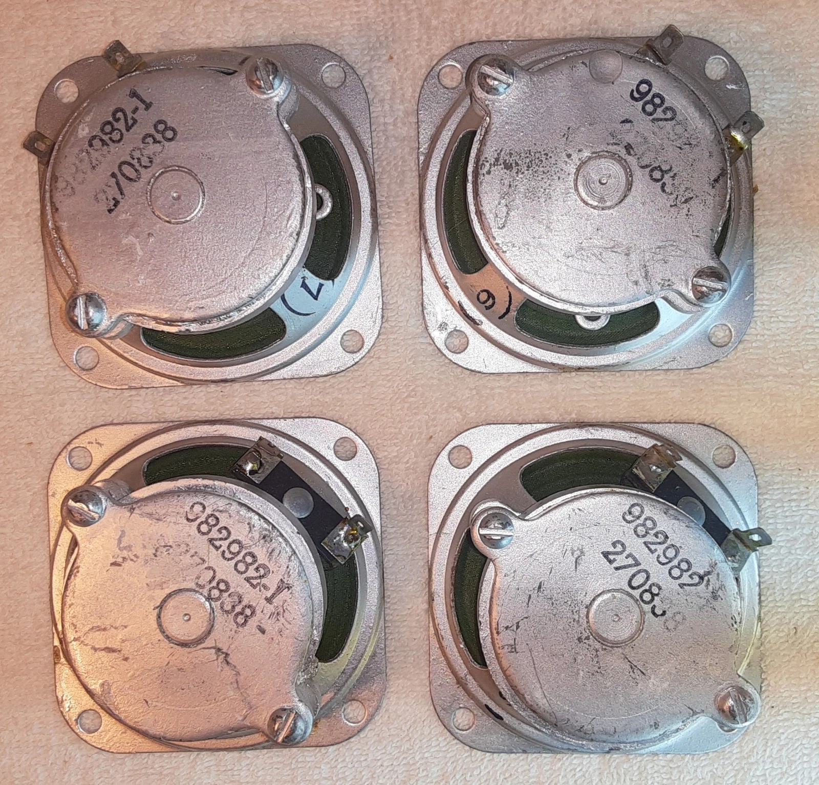 4 Vintage 2 3/4" Audio  Speakers/ Manufacturer Quam-Nichols? image 3