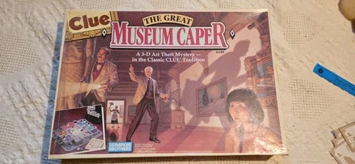 Clue Museum Caper Board Game 1991 Parker Brothers Vintage Detective Game
