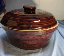 Vintage Marcrest Colorado Brown Daisy And Dot Casserole Dish