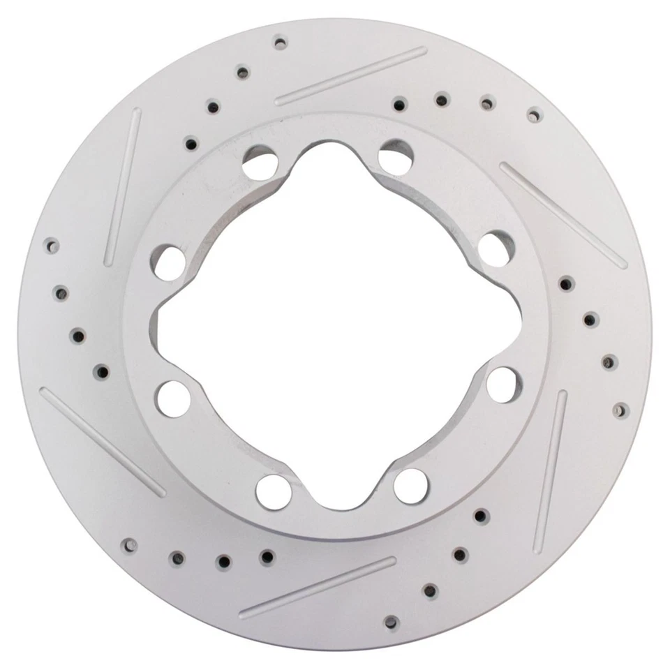 Performance Brake Rotor Drilled Slotted Coated Front Pair for GM Truck - Image 4 of 4