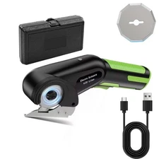 Cordless Electric Scissors Rotary Cutter 1/4" CUTTING Rechargeable Rotary Cutter