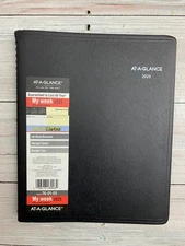 At-A-Glance 2025 Calendar Planner Weekly New Year Black Quicknotes 76-01-05