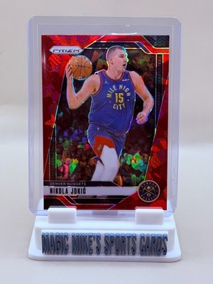 Nikola Jokic 2024-25 Prizm Basketball #129 Red Cracked Ice Prizm