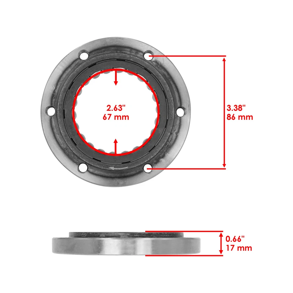 Embrague de arranque unidireccional para Arctic Cat XR500 2015 cojinete sprag y junta Foto 2 de 4