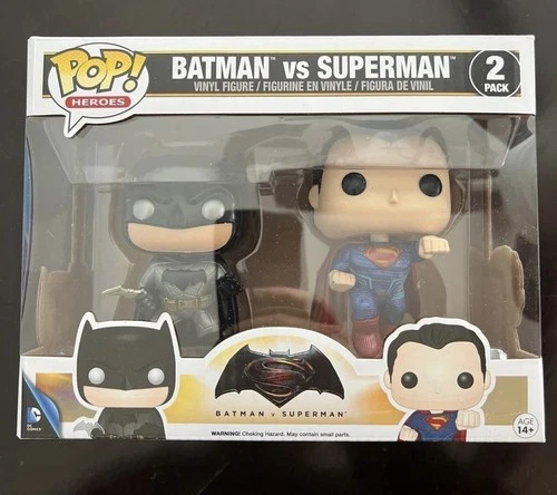 Batman v Superman metaliczny 2-pak Funko Pop!