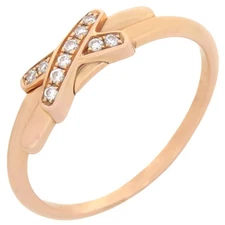 CHAUMET Ring ring Jeu de Lien diamond ring 18K Pink Gold diamond  Pink gol