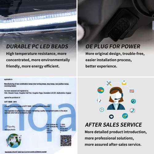 For 2013-2018 VW Volkswagen Golf 7 LED Projector Headlights W/Sequential Signal - Picture 11 of 12