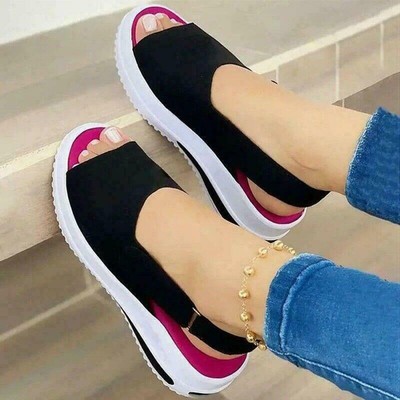 Sandalias De Plataforma De Moda Zapatos De Mujer Chanclas Para Mujer 2022  Nueva | eBay