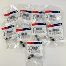 41084-SIF Leviton ST Thread-Lock QuickPort Fiber Optic Adapter Ivory - LOT OF 9