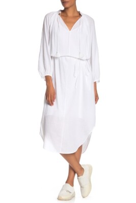 NWT Vince Long Sleeve Poet Dress XS $365 Australia