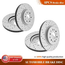 345mm Front Rear Drilled Disc Brake Rotors for Buick Enclave Cadillac XT5 XT6