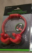  New e-Circuit Hands Free Mobile Cell Phone/Tablet Holder red Plastic