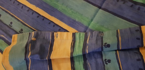 Copripiumone sacco + cuscino bottoni estivo cotone 150 x 220 cm blu giallo verde - Foto 7 di 7