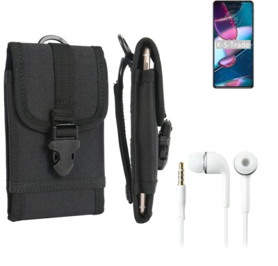 Gürteltasche für Motorola Edge Plus 2022 + Kopfhörer Holster Schutzhülle Tas