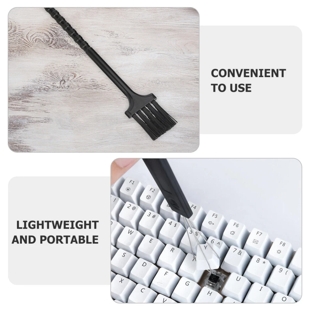 Tumbler Lid Cleaning Brush with Keycap Puller for Office Keyboard Tools