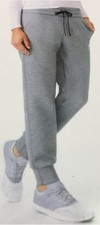 32 Degrees Heat Women's Fleece Jogger Pants Heather Grey