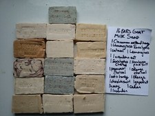 16 BARS RAW GOAT MILK SOAP HAPPY GOAT CREAMERY BEST MIX PURE ESSENTIAL OILS