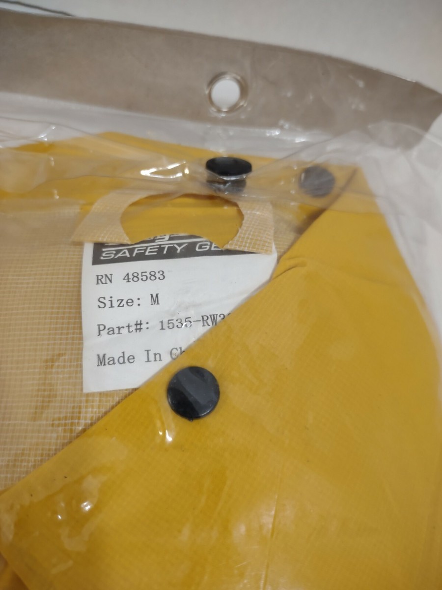 ハート Heavy Duty Premium Yellow Rainsuit Rain Suit 3 piece Safety Gear