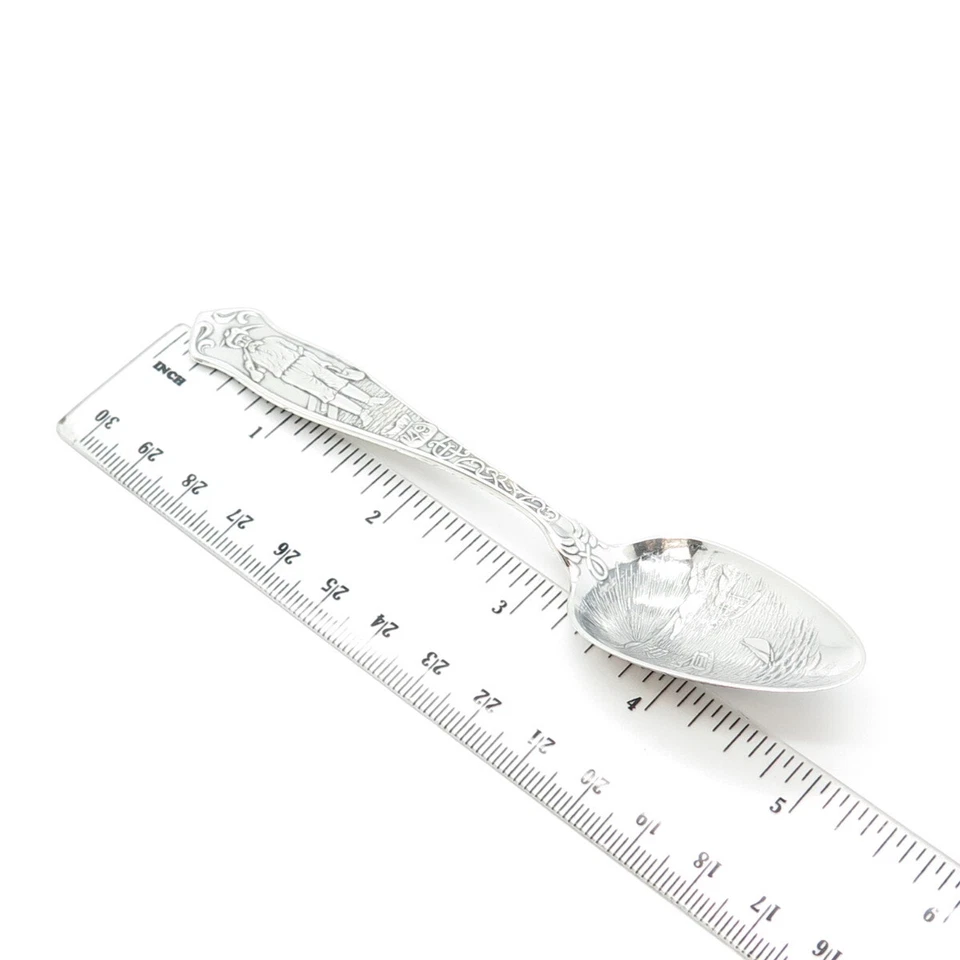 Cuchara Toalla EI Dorado Antigua Plata de Ley 925 1891 Foto 3 de 4