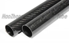 45mm OD X 41mm ID X 500MM 100% Roll Wrapped Carbon Fiber Tubes 3K / Glossy