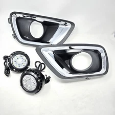 Clear Lens LED Fog Lights Fit 2015-2020 Chevrolet Colorado Bezel 5202 Plug  Kit