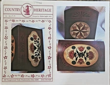 Vintage 1991 Tole Painting Pattern Book Packet: Dome-Top Mini Trunk HELEN JEGLIC