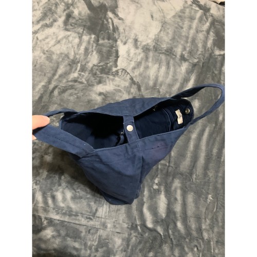 BAGGU Airbnb Duck Tote Bag Blue Canvas Shoulder Bag Reusable Grocery Travel - Picture 5 of 18