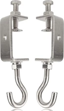 2 9/16In Stainless Steel Small C Clamps + Heavy Duty Metal Threaded Hanging Scre