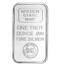 Golden State Mint 1 oz .999 Fine Silver Bullion Bar - Silver Composition
