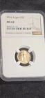 2026 $5 American Gold Eagle 1/10 oz NGC MS69 Brown Label