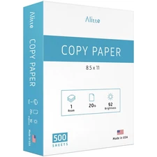 Printer Paper - 8.5 x 11 White Letter Size Copy Paper, 1 Ream 500 Sheets 20 l...