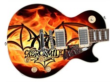 Aerosmith Tom Hamilton Autographed "Aero Inferno" Custom 1/1 Graphics Guitar