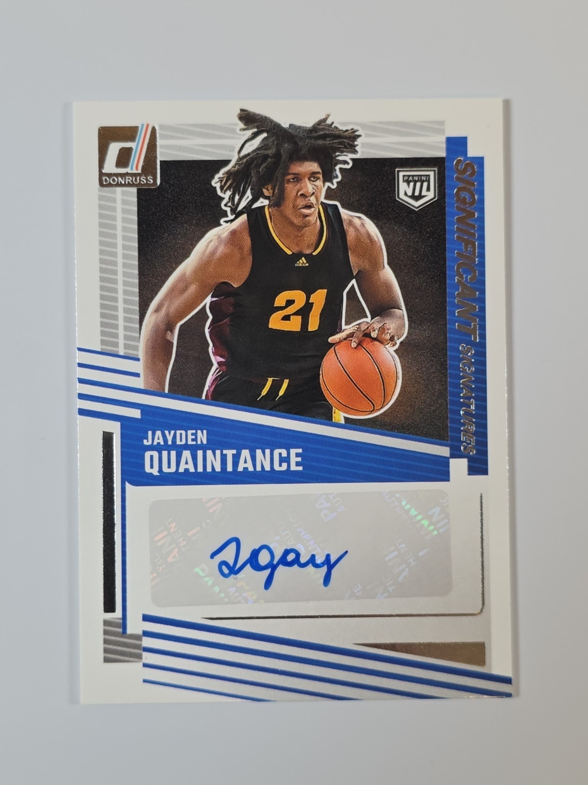 Panini 2025-26 Donruss Significant Signatures Jayden Quaintance Auto NIL