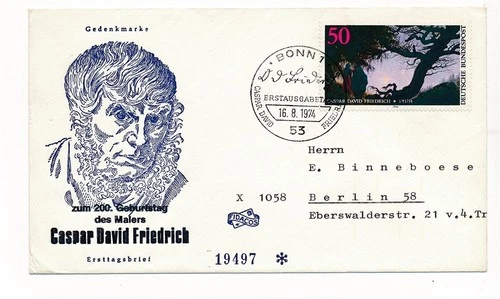 D150176 Casper David Friedrich FDC Germany