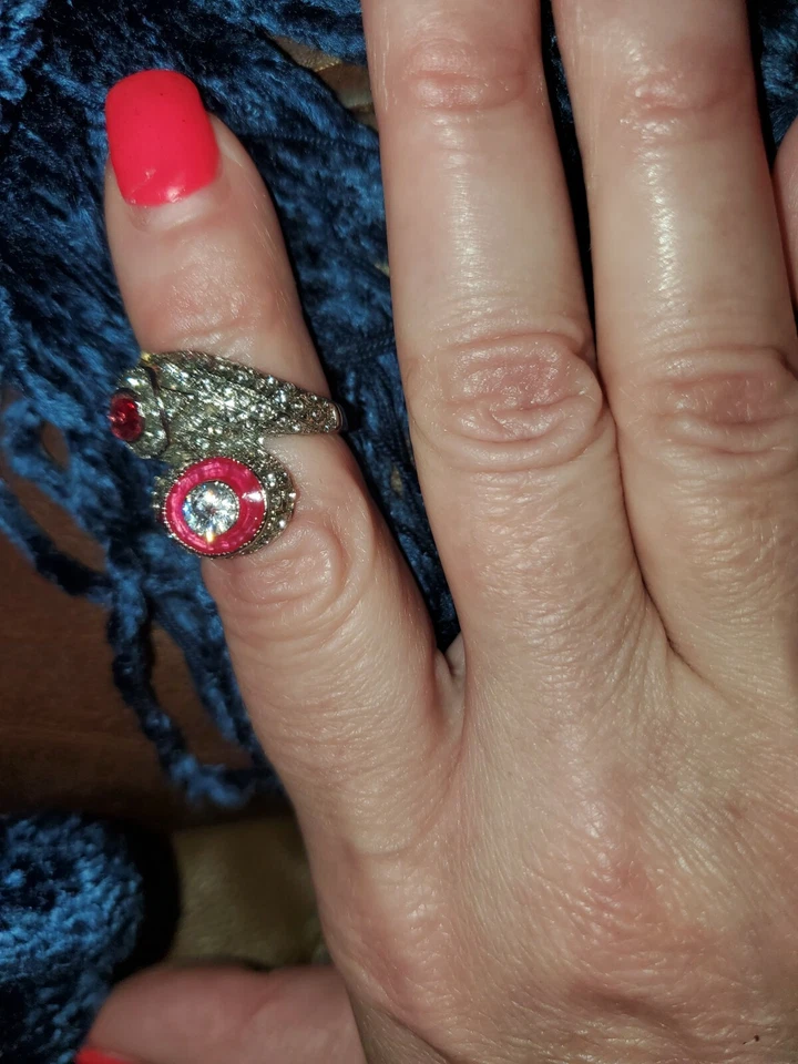 Size 6. NWT. RUBY AND DIAMONIQUE RING - Image 2 of 4
