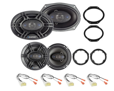Blaupunkt Front & Rear Car Door Speaker replacement for 2015-2023 Ford F-150