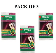 STREAX INSTA SHAMPOO Hair Colour, 7.5 MLPack of 3 -3.16 BURGUNDY Form Liquid