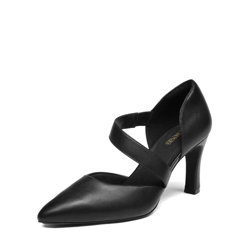 Women Slip On Dress Pump Shoes Pointed Toe High Heel Wedding Dancing Pump Shoes - Bild 1 von 23
