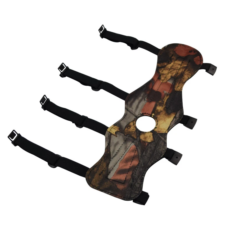 12inch Archery Arm Guard Shooting with 4 Strap Archery Arm Guard Leather - Image 3 of 4