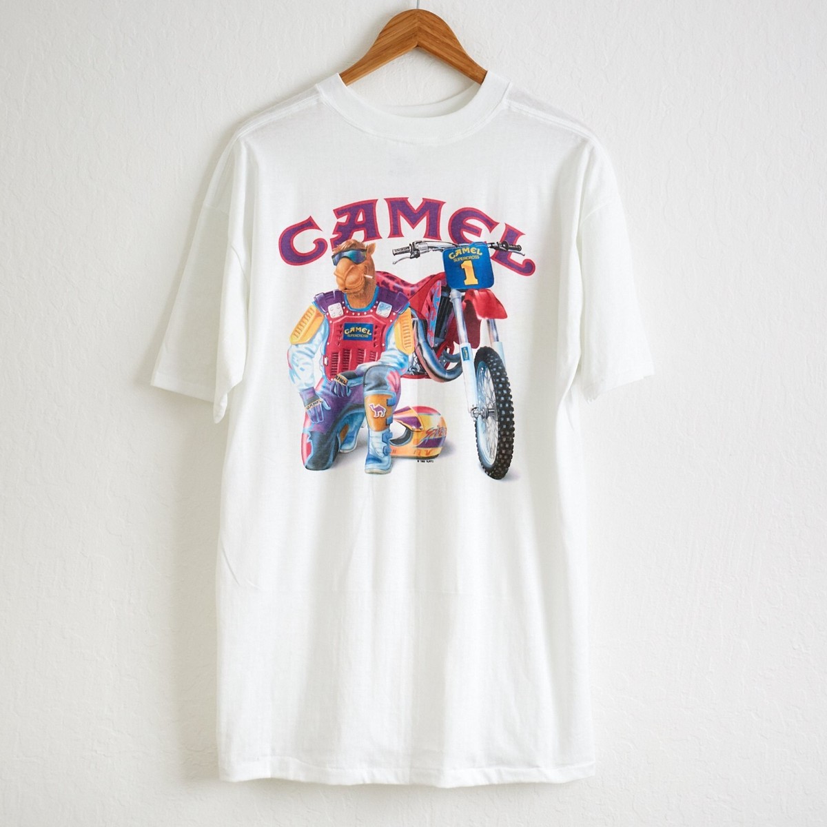 Tシャツ 1993 Camel Super cross Short Sleeve Cotton T-Shirt All Size S-5XL