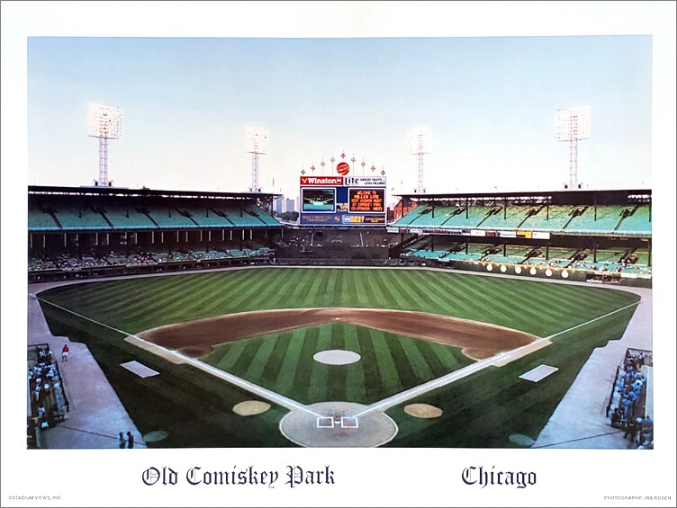 SPORTS POSTER WAREHOUSE Chicago White Sox OLD COMISKEY PARK 1990 Premium 18x24 POSTER Print