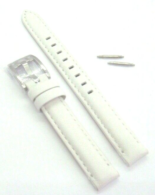 Fossil AM4362 White Replacement Leather Watch Strap – 12mm Original Design