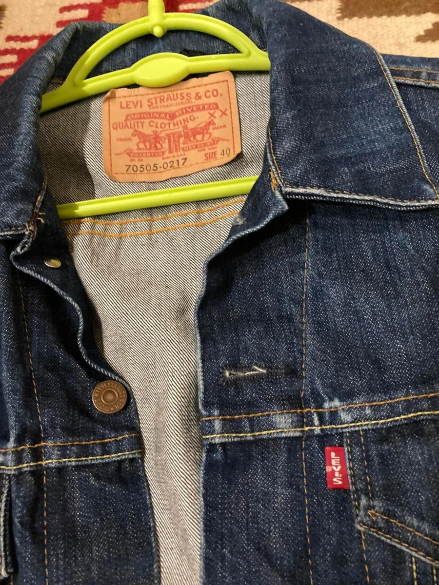 Vintage Levi's 70505-0217 Jacket Big E Levis Jacket, Made in USA 90s