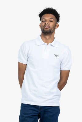 GRABO365  DESIGN Polo T-Shirt in White