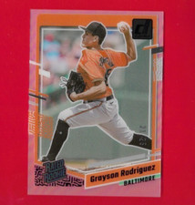 2023 Chronicles Clearly Donruss Grayson Rodriguez/25 Rated Rookie Purple #2