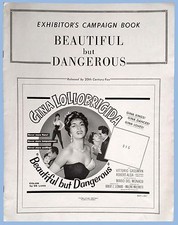 BEAUTIFUL BUT DANGEROUS - ORIG. 20th CENT. FOX PRESSBOOK - 1957 - LOLLOBRIGIDA