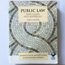 Public Law: Text, Cases, and Materials by Maurice Sunkin, Andrew Le Sueur