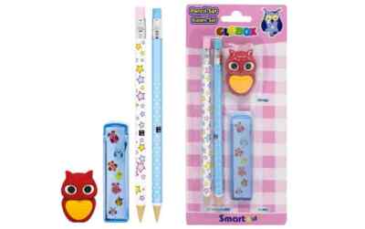 Druckbleistift Set mit 3D Radierer und Bleirohr