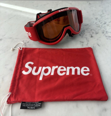 Supreme FW15 Smith Cariboo Ski Goggles Red (2015) New | eBay